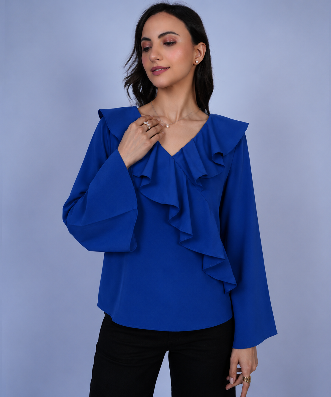 Shadow rhapsody blouse